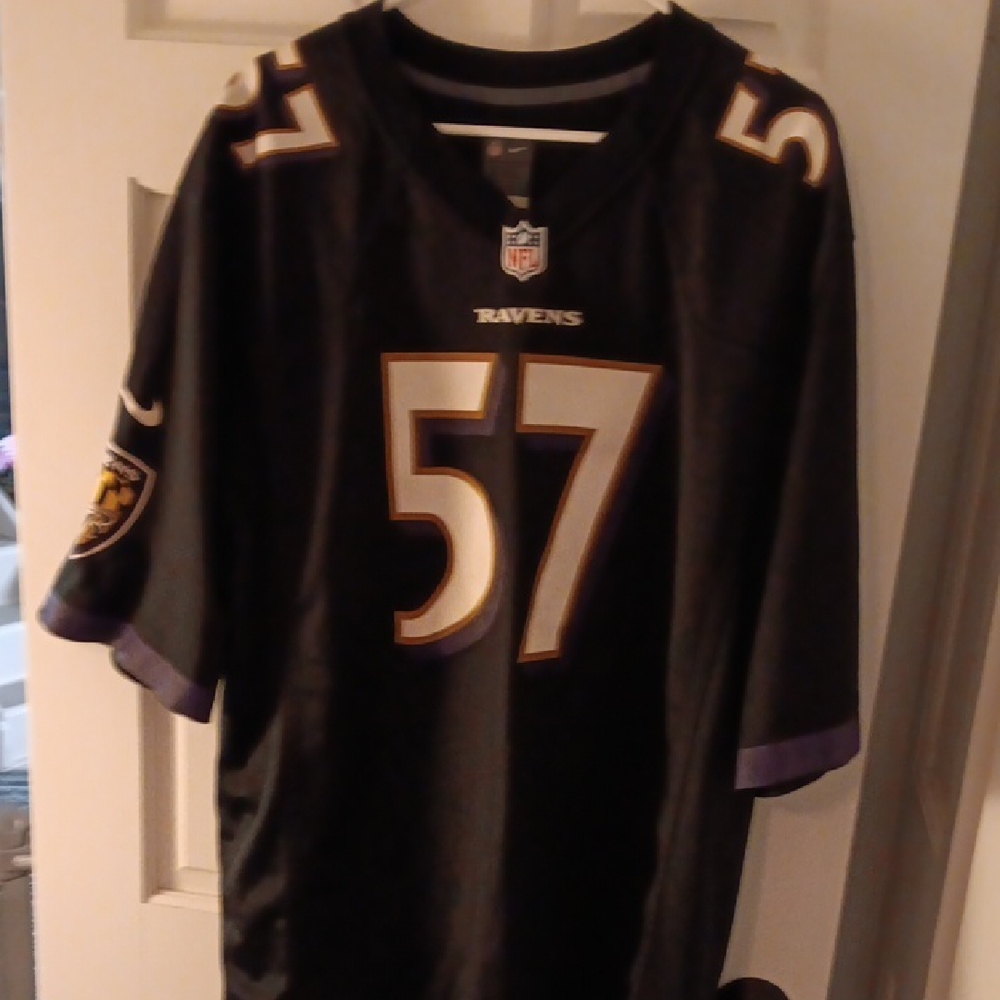 NFL Baltimore Ravens Black and Purple Jersey